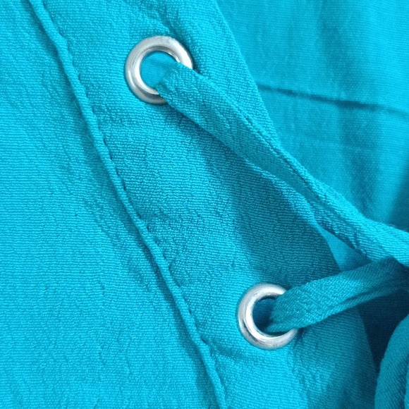 Bebe Boho Wide Sleeve Crop Top - turquoise - Picture 5 of 8